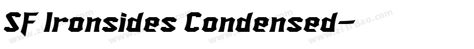 SF Ironsides Condensed字体转换